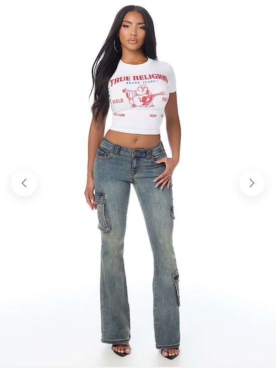 True Religion Denim - True Religion Women's Becca Low rise Cargo Bootcut